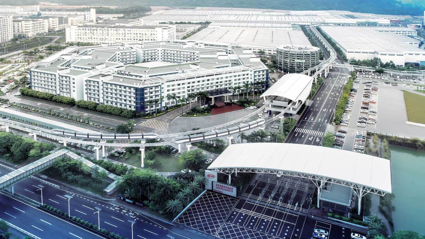 BYD’s headquarters in Shenzhen, located in the southern Chinese province of Guangdong. (Image credit: BYD)
